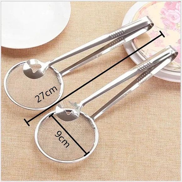 Stainless Steel Frying Tong With Strainer - Oshi.pk - Buy & Sell Online