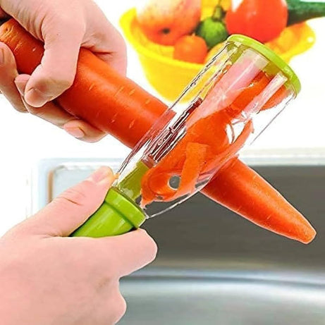 Stainless Steel Multi-functional Storage Peeler With A Container For Potato Cucumber Carrot Fruit Vegetable Peeler Kitchen Tool - Oshi.pk - Buy & Sell Online