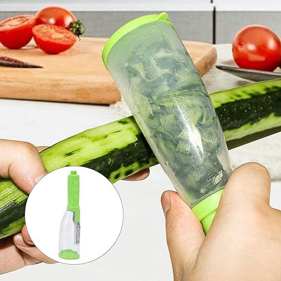 Stainless Steel Multi-functional Storage Peeler With A Container For Potato Cucumber Carrot Fruit Vegetable Peeler Kitchen Tool - Oshi.pk - Buy & Sell Online