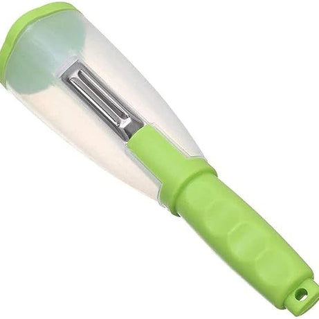 Stainless Steel Multi-functional Storage Peeler With A Container For Potato Cucumber Carrot Fruit Vegetable Peeler Kitchen Tool - Oshi.pk - Buy & Sell Online