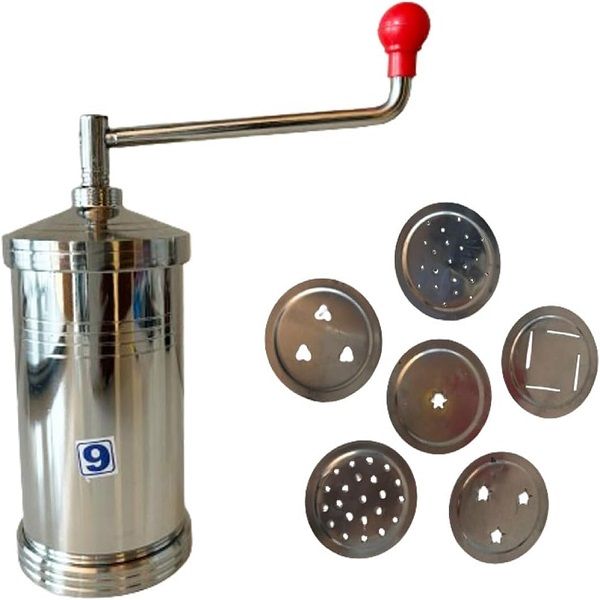 Stainless Steel Nimko Sev Maker Pasta Maker with 6 Different Designs - Oshi.pk - Buy & Sell Online