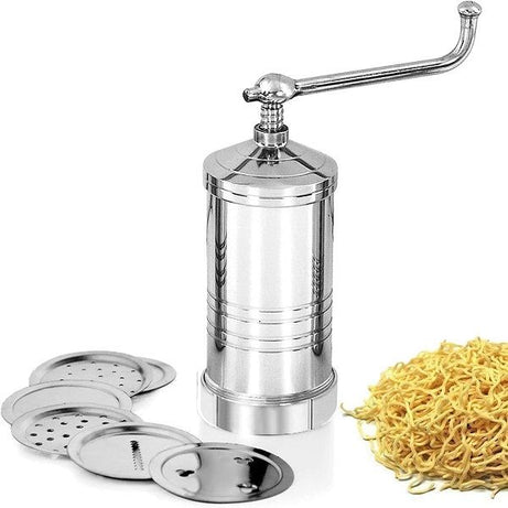 Stainless Steel Nimko Sev Maker Pasta Maker with 6 Different Designs