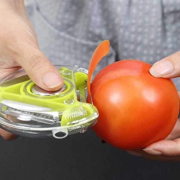 Stainless Steel Peeler 3 In 1 Kitchen Shredder Rotating Size - Oshi.pk - Buy & Sell Online