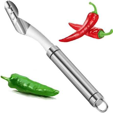Stainless Steel Pepper Corer Seed Remover Sharp - Oshi.pk - Buy & Sell Online