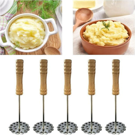 Stainless Steel Press Floral Flower Shape Potato Masher - Oshi.pk - Buy & Sell Online