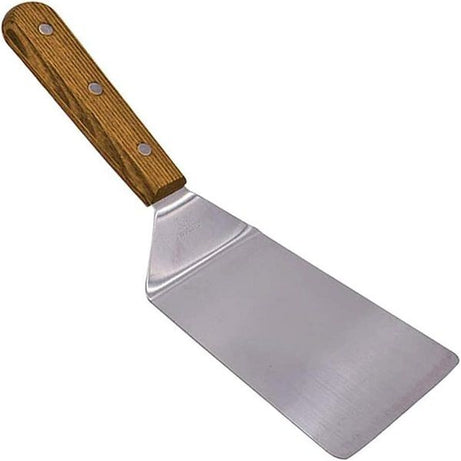 Stainless Steel Spatula with Wooden Handle Pancake Flipper Hamburger Turner - Oshi.pk - Buy & Sell Online