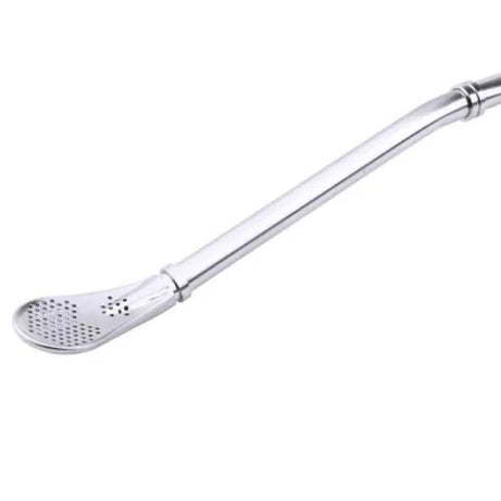 Stainless steel straw spoon Coffee stirring spoon filter spoon Juice straw filter spoon - Oshi.pk - Buy & Sell Online