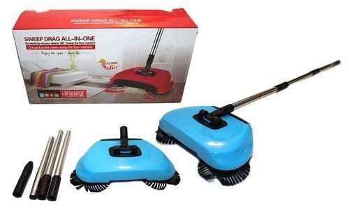 Stainless Steel Sweeping Machine Push Type Broom Dustpan Handle Household Vacuum Cleaner Hand Push Sweeper Floor Home Cleaner (Color : 1 Cloth Set) (1 - Oshi.pk - Buy & Sell Online