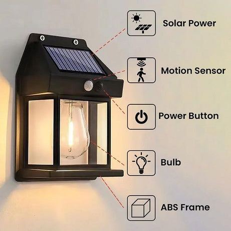 Solar Lights with Motion Sensor Wireless for Outdoor