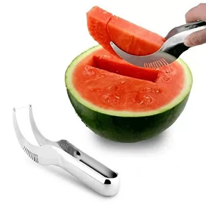 Stainless Steel Watermelon Fruit Dig Corer Cutter & Server