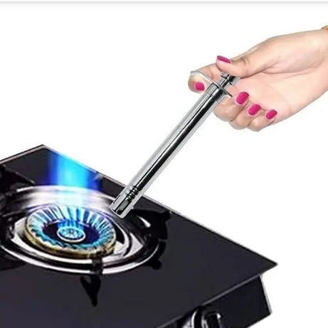 Stove Spark Lighter Stainless Steel Metallic Kitchen Lighter Steel Gas Burner Multipurpose Cooking Lighter - Oshi.pk - Buy & Sell Online