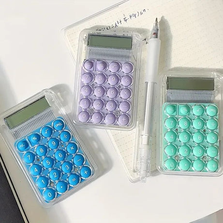 Student Calculator LCD Display Large Screen Silicone Buttons 8-digit Handhed Study Electronic Calculator School Supplies - Oshi.pk - Buy & Sell Online