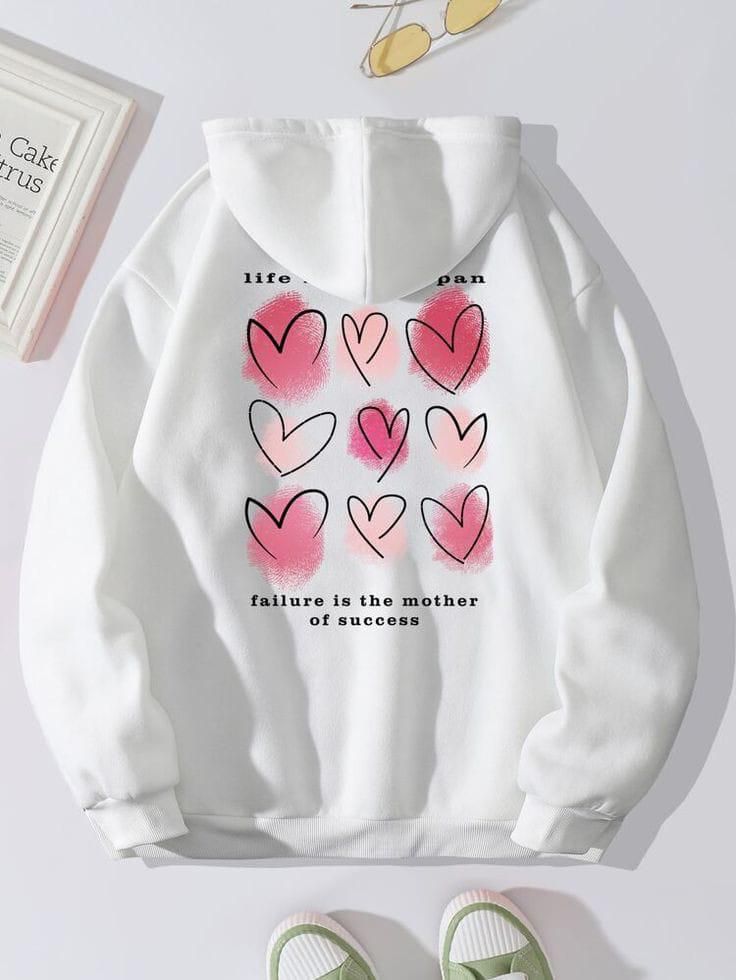 STYLISH HEART CAPTION Tag Print Kangaroo Hoodie huddy Pocket Drawstring Casual Clothing Export Quality Huddie Winter Wear Smart Fit Hoody For Women - Oshi.pk - Buy & Sell Online