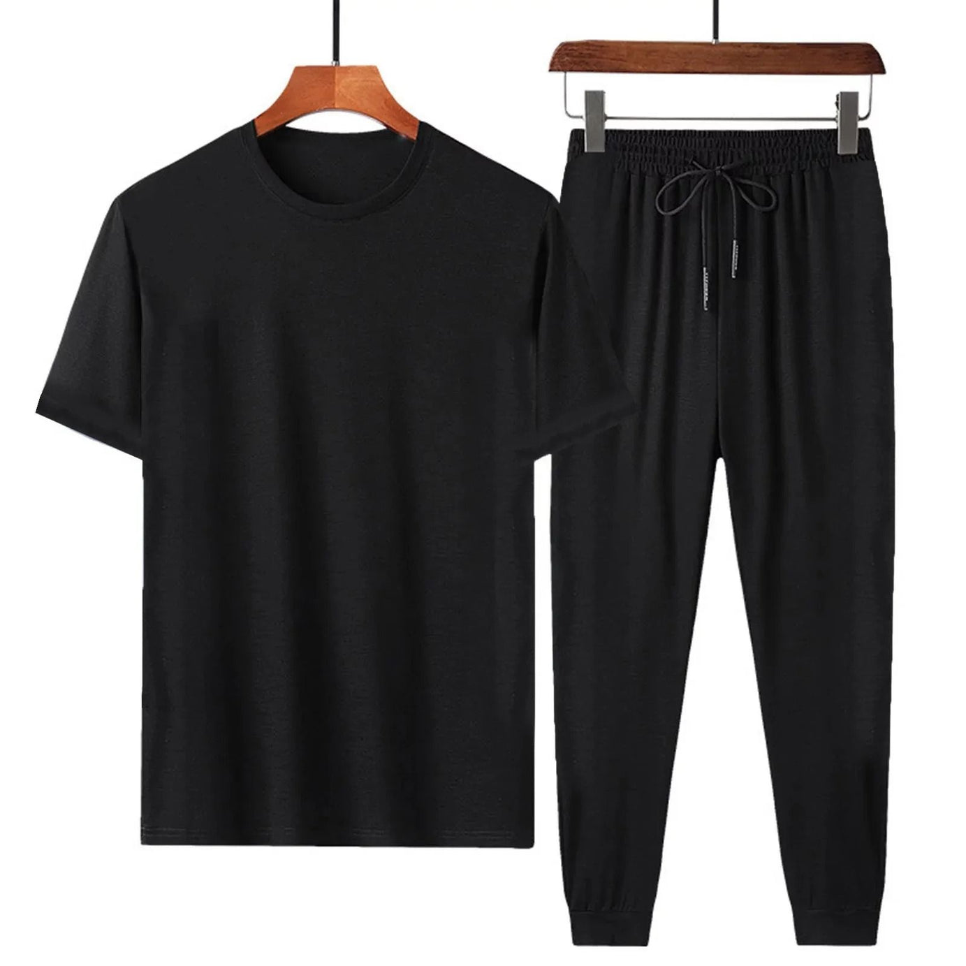 Stylish Black Pack Of 2 T-shirt & Trouser For Men - Oshi.pk - Buy & Sell Online