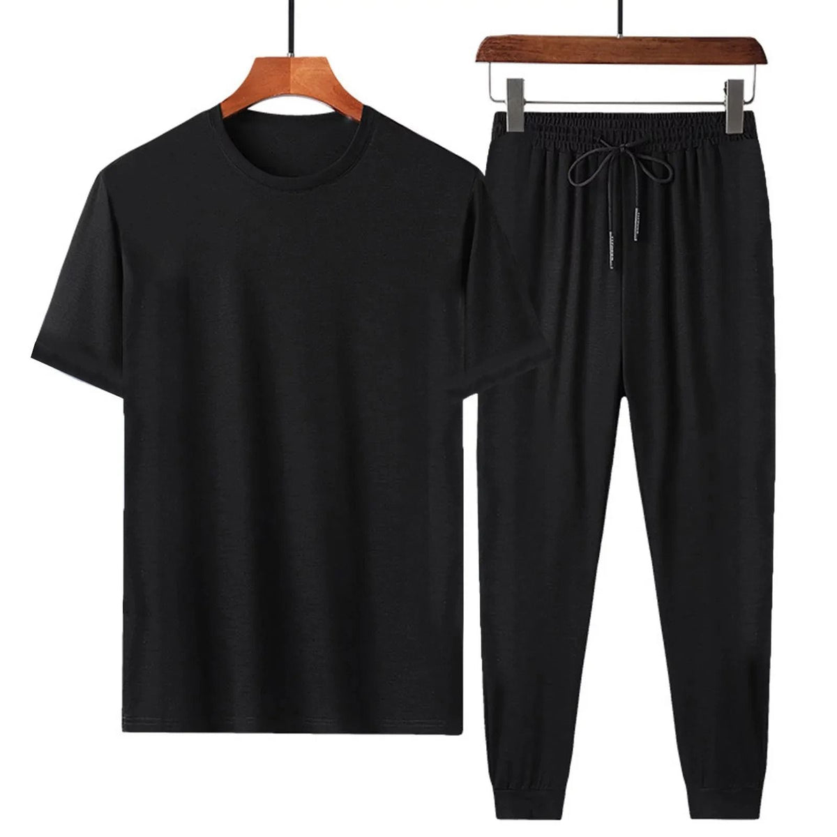 Stylish Black Pack Of 2 T-shirt & Trouser For Men - Oshi.pk - Buy & Sell Online