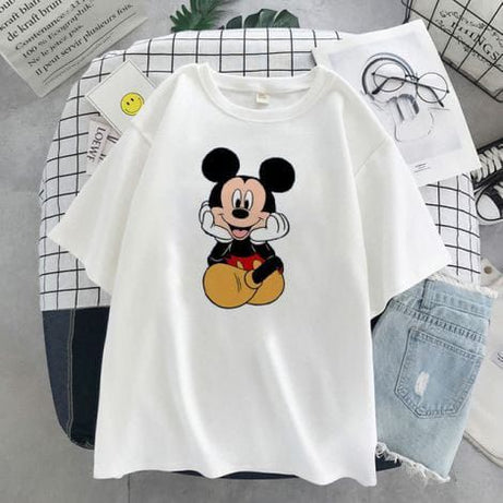 Summer collection Mickey Mouse printed round neck half sleeves T shirt - Oshi.pk - Buy & Sell Online