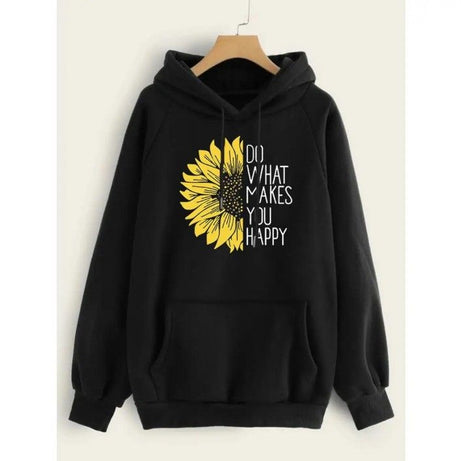 Sunflower Printed Pullover Hoddie