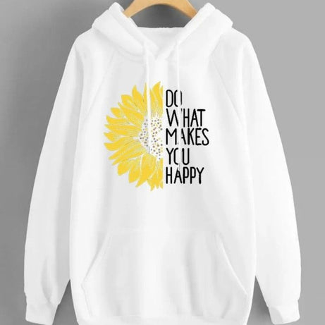 Sunflower Printed Pullover Hoddie - Oshi.pk - Buy & Sell Online