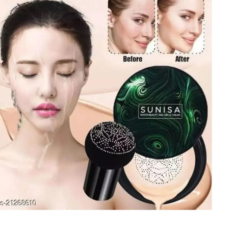 SUNISA FOUNDATION MAQUILLAJE SUNISA AIR CUSHIONS MUSHROOM HEAD BASE CREAM CC BB CARE RADIANT MOISTURIZING FOUNDATION OIL CONTROL - Oshi.pk - Buy & Sell Online