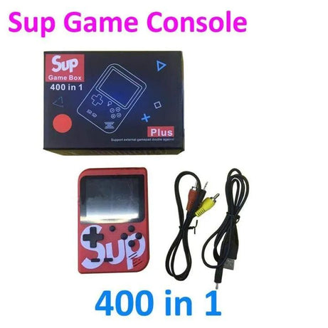 Sup Game Portable Video Game Box with Mario, Super Mario, Dr Mario, Contra, Turtles, and Other 400 Games with Battery Included - Oshi.pk - Buy & Sell Online