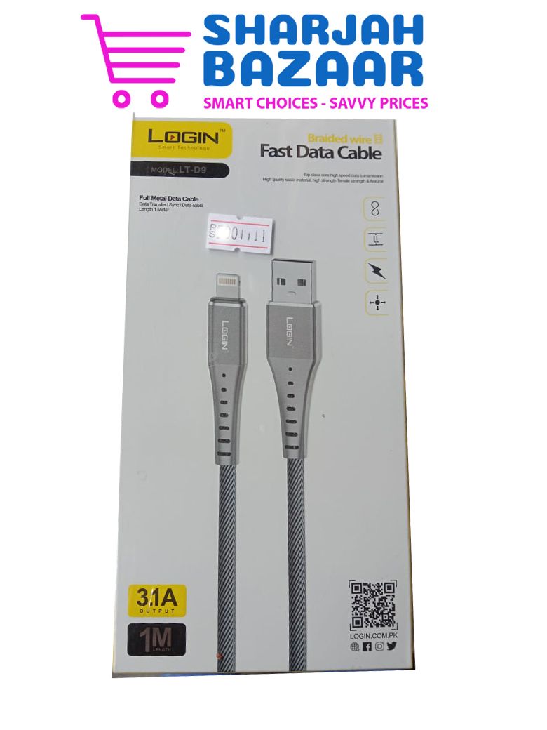 Super fast iPhone Login Data Cable LT-D9 - Oshi.pk - Buy & Sell Online