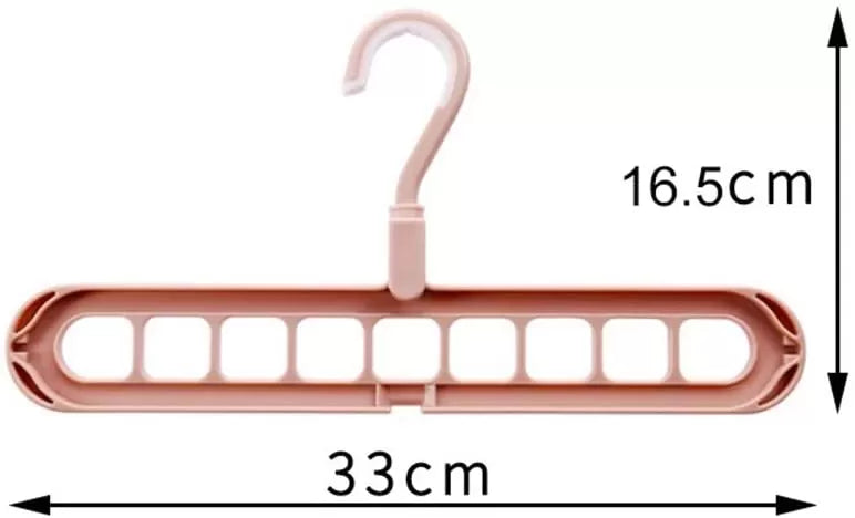 Super Magic Changeable Clothes Pluto Plastic Hanger Space Saving Saver Wonder Closet Organizer 9 Holes Holder Cloths and Pants Hanger