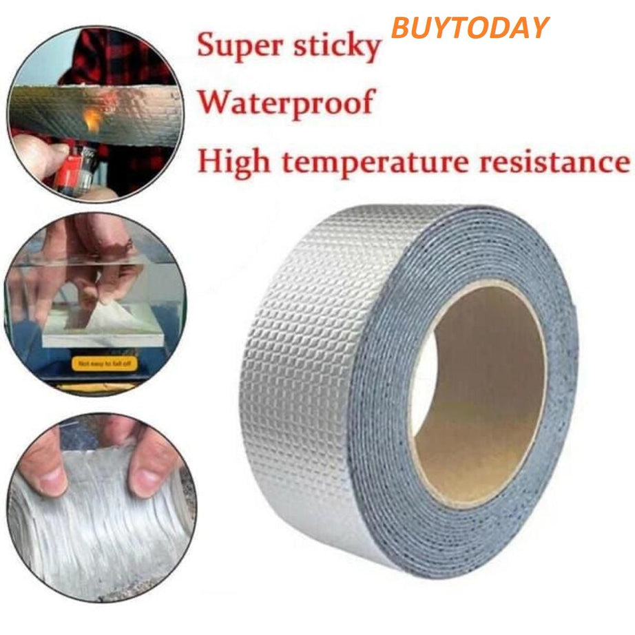 Super Strong Waterproof Butyl Aluminum Rubber Foil Tape Repair Adhesive Leak Proof Tape CLICK PICK COLLECTION - Oshi.pk - Buy & Sell Online