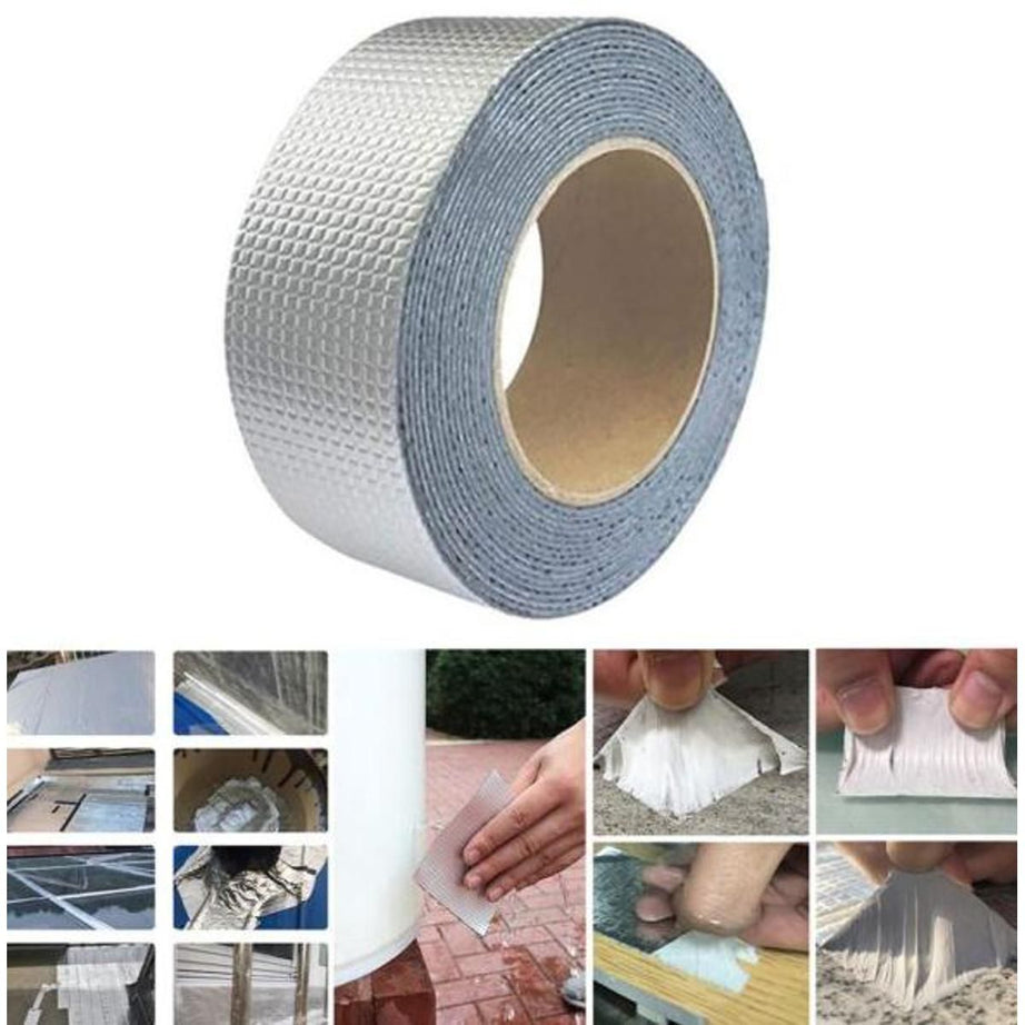 Super Strong Waterproof Butyl Aluminum Rubber Foil Tape Repair Adhesive Leak Proof Tape CLICK PICK COLLECTION - Oshi.pk - Buy & Sell Online