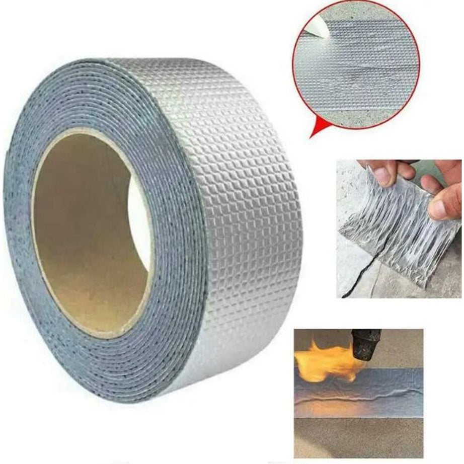 Super Strong Waterproof Butyl Aluminum Rubber Foil Tape Repair Adhesive Leak Proof Tape CLICK PICK COLLECTION - Oshi.pk - Buy & Sell Online