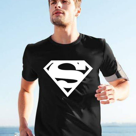 Black Superman Printed casual T shirt For Mens - Oshi.pk - Buy & Sell Online