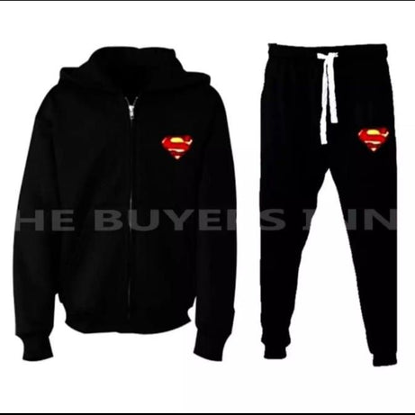 Superman Printed Stylish Zipper Hoodie Tracksuit For mens