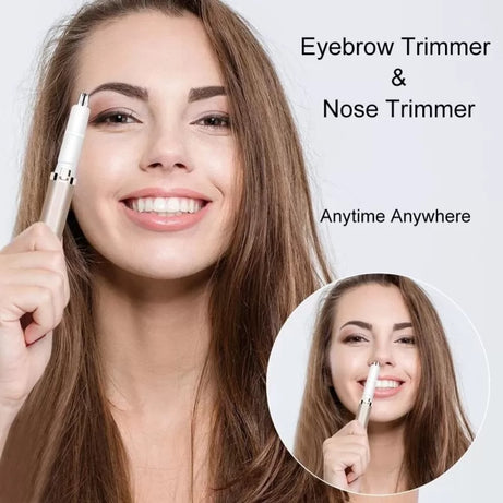 Surker Electric Eyebrow Trimmer Mini Painless Nose Hair Trimmer Lipstick Brows Pen Hair Remover Eye brow Razor for Women - Oshi.pk - Buy & Sell Online