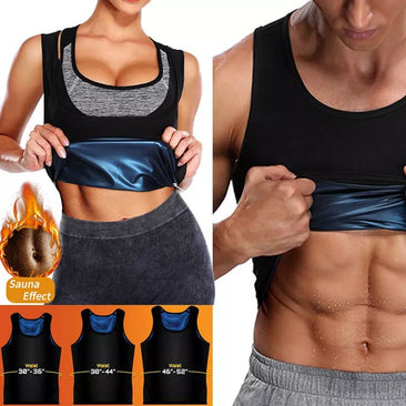 Sweat Shaper Sauna Vest Men & Women Slimming Neoprene Thermal Tank Top Fat Loss - Oshi.pk - Buy & Sell Online