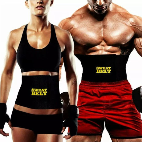 Sweat Waist Trimmer for Women Men Gym Belt for Men Waist Trainer Gym Accessories Body Shaper - Oshi.pk - Buy & Sell Online