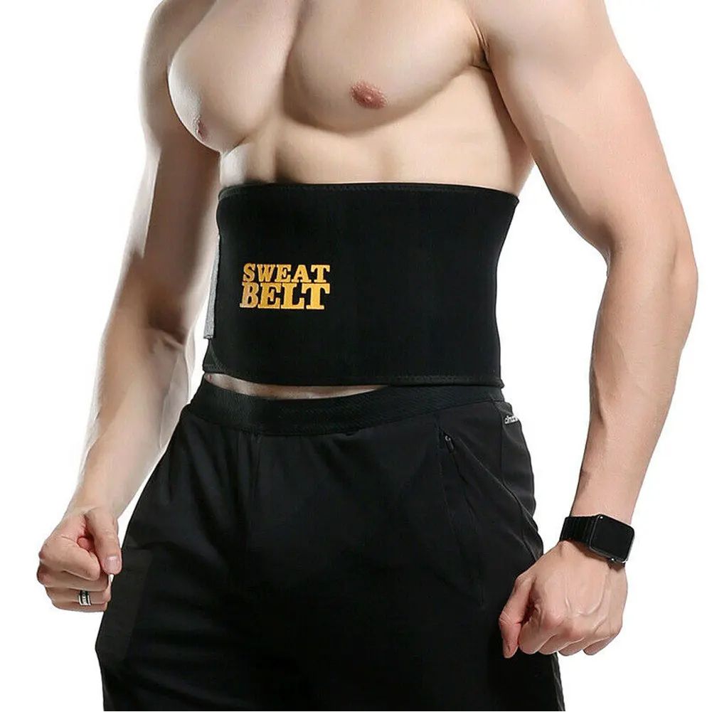 Sweat Waist Trimmer for Women Men Gym Belt for Men Waist Trainer Gym Accessories Body Shaper - Oshi.pk - Buy & Sell Online