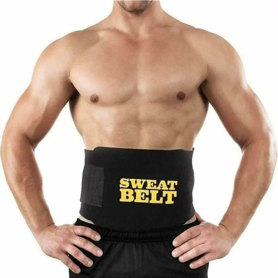 Sweat Waist Trimmer for Women Men Gym Belt for Men Waist Trainer Gym Accessories Body Shaper - Oshi.pk - Buy & Sell Online