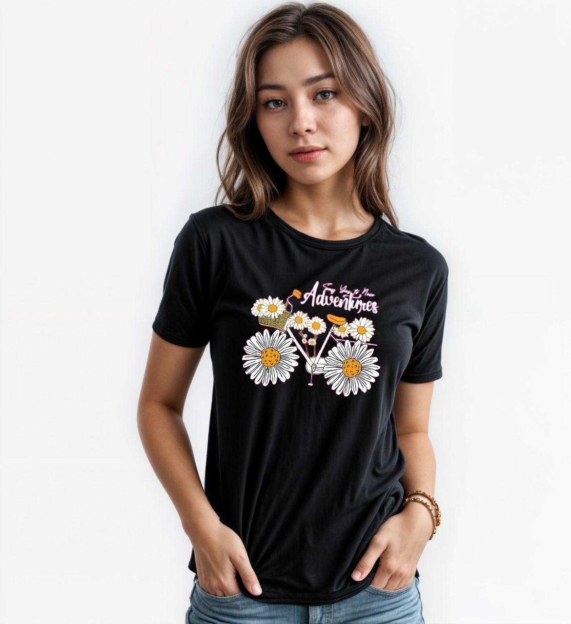 T Shirt for women n girls Summer collection in stylish printed round neck half sleeves T shirt - Oshi.pk - Buy & Sell Online