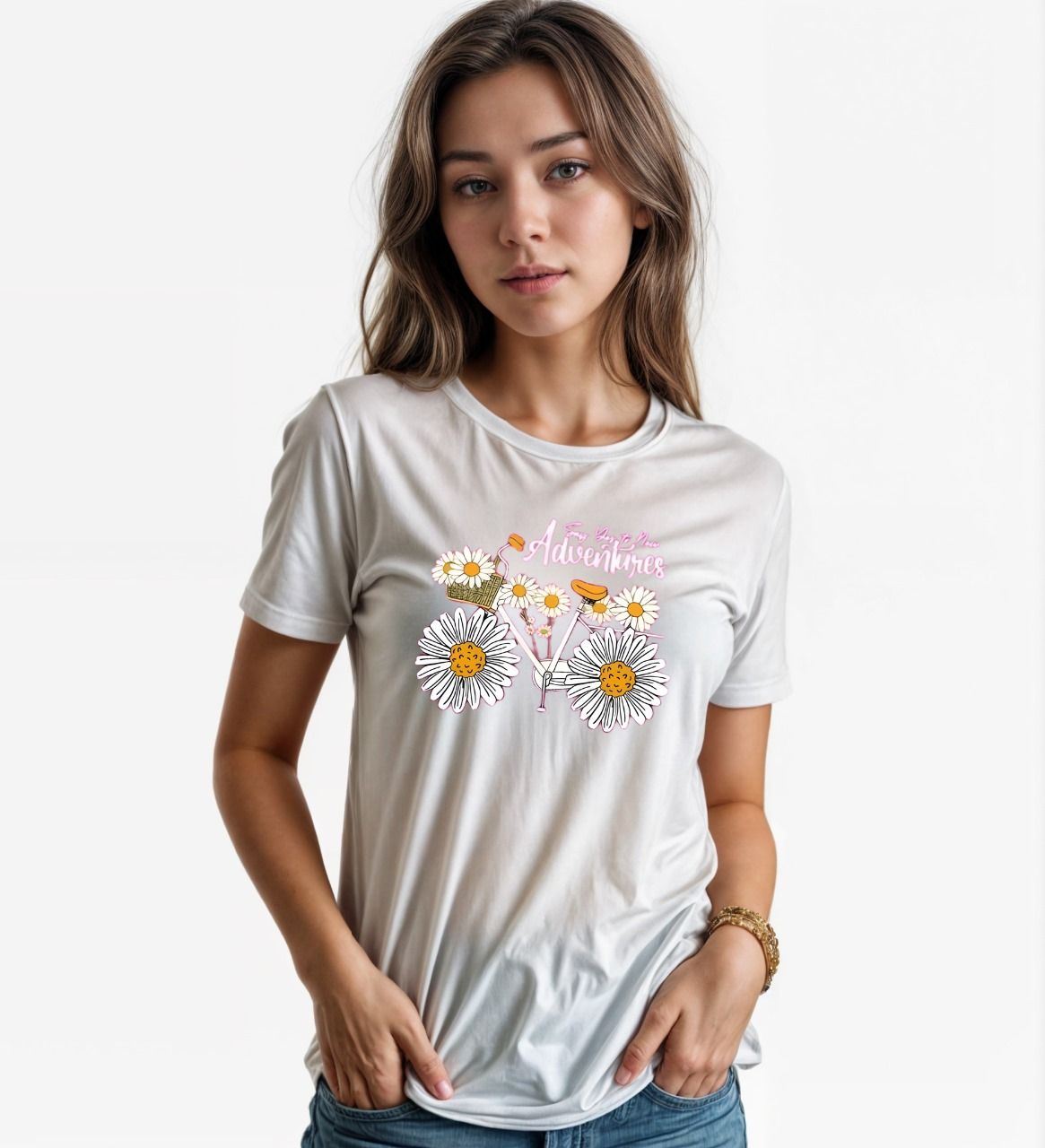 T Shirt for women n girls Summer collection in stylish printed round neck half sleeves T shirt - Oshi.pk - Buy & Sell Online