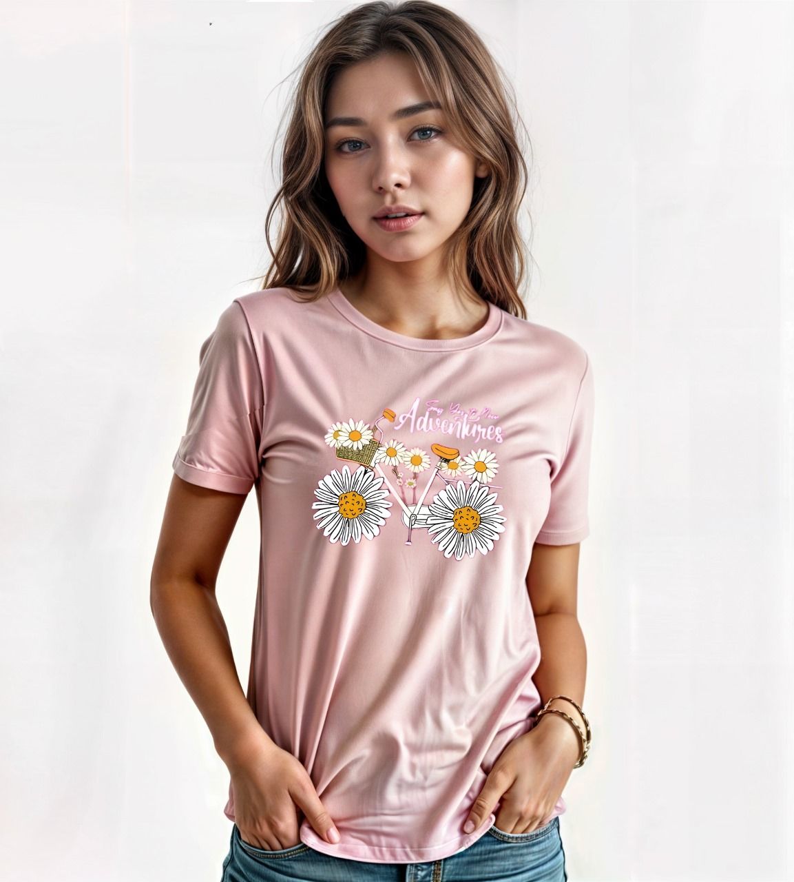 T Shirt for women n girls Summer collection in stylish printed round neck half sleeves T shirt - Oshi.pk - Buy & Sell Online