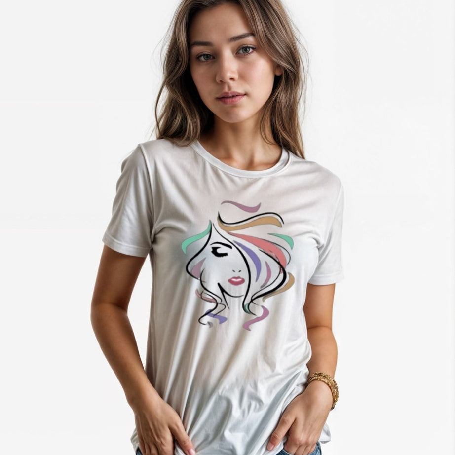 T Shirt for women n girls Summer collection in stylish printed round neck half sleeves T shirt - Oshi.pk - Buy & Sell Online