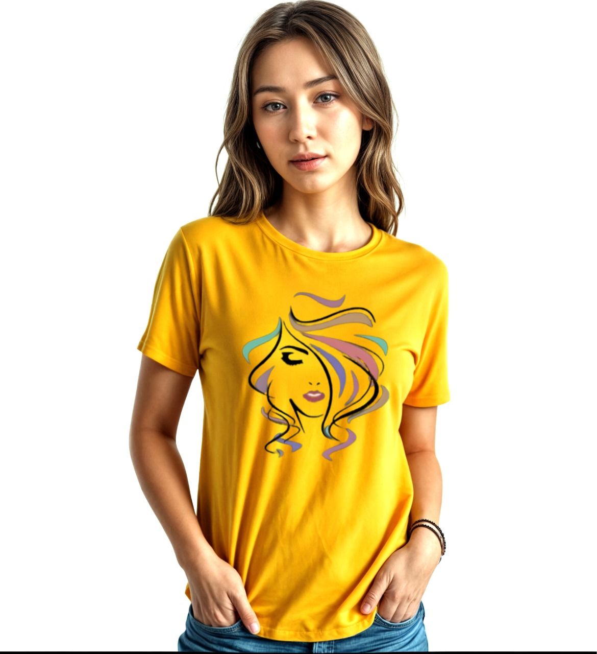 T Shirt for women n girls Summer collection in stylish printed round neck half sleeves T shirt - Oshi.pk - Buy & Sell Online