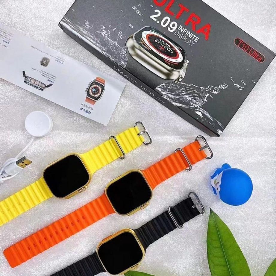 T10 Ultra Smartwatch 2.09inch HD Big Screen Magnetic Wireless Charging Watch 8 49mm Smart Watch Bluetooth Call Sleep Monitor Men Women Watch - Oshi.pk - Buy & Sell Online