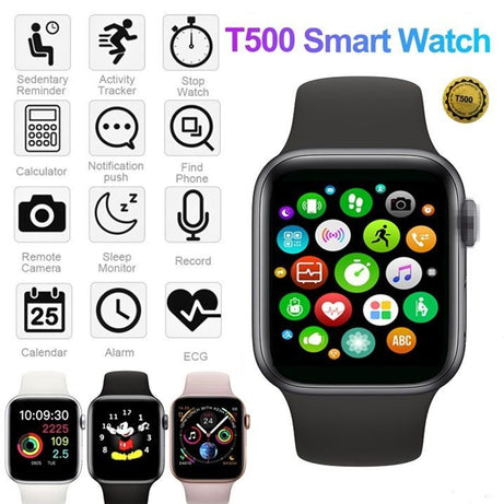 T500 Bluetooth Smart Watch Smart Watch For Men & Women |Call Player Fitness Tracking Smartwatch For Android IOS - Oshi.pk - Buy & Sell Online
