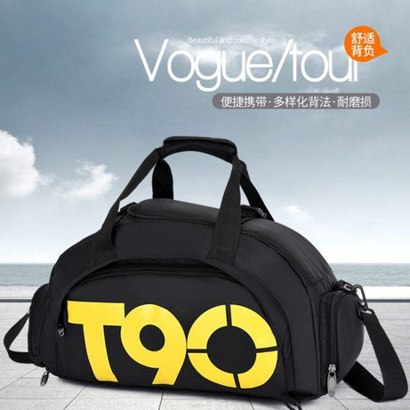 T60 Gym Sports Fitness Travel Outdoor Bag For Women Man With Shoe Space & Backpack - Oshi.pk - Buy & Sell Online