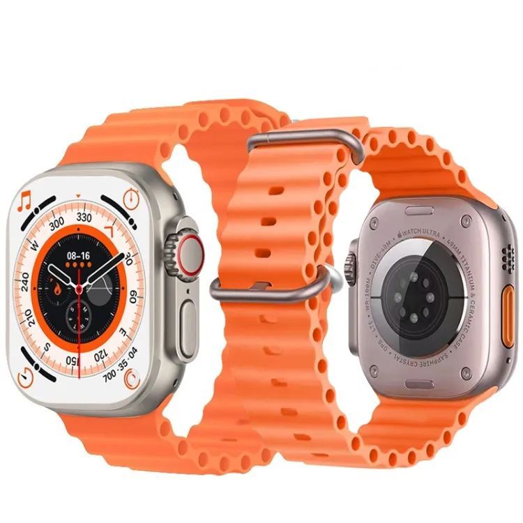 T800Ultra Smart Watch Series Bluetooth Call Smartwatch With Ocean Strap Wireless Charging Best Battery Timing - Oshi.pk - Buy & Sell Online