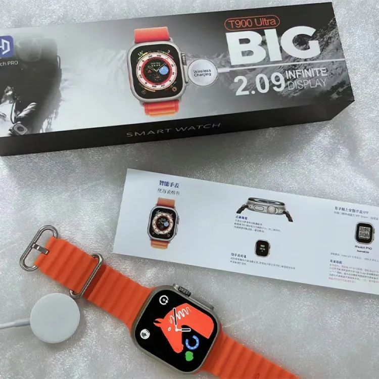 T900 Pro Ultra Smart Watch - Full Touch IP67 Waterproof - Wireless Charging - Series 8 Ultra Smartwatch - Oshi.pk - Buy & Sell Online