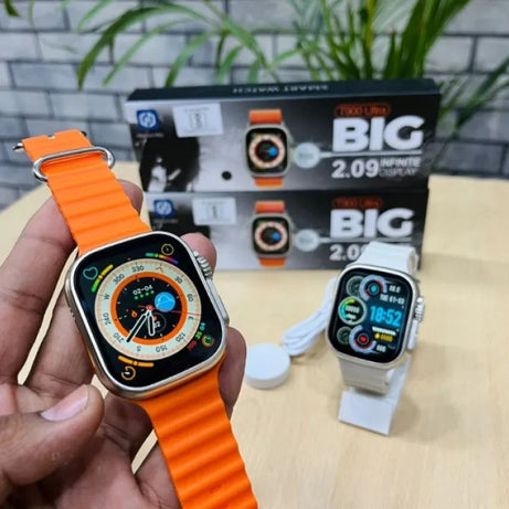 T900 Pro Ultra Smart Watch - Full Touch IP67 Waterproof - Wireless Charging - Series 8 Ultra Smartwatch - Oshi.pk - Buy & Sell Online