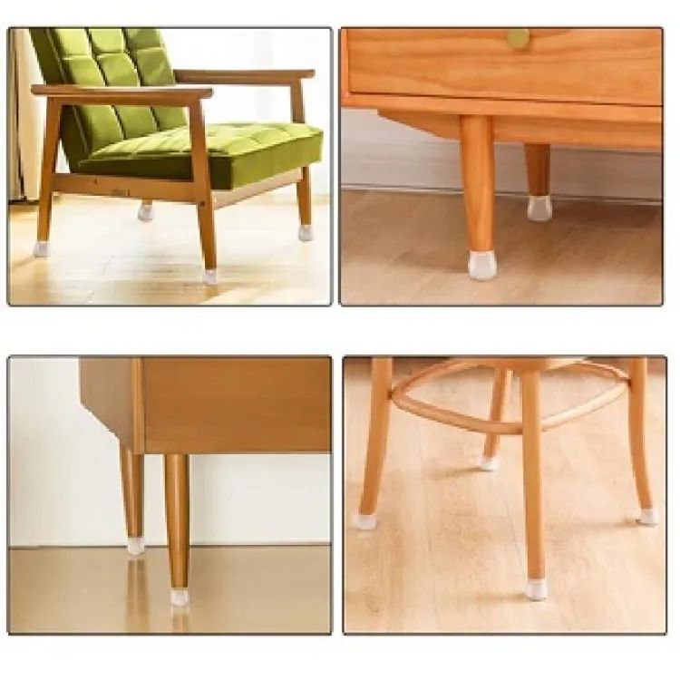Table Chair Leg Silicone Cap Pad Furniture Non Slip Feet Cover Floor Protector Foot Bottom Pads Caps Rubber Home Decoration - Oshi.pk - Buy & Sell Online
