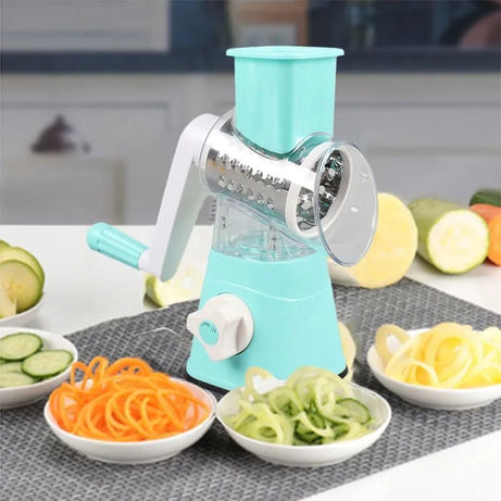 Table Top Drum Multifunctional Roller Vegetable Cutter Hand Crank Home Kitchen Shredder Potato Grater - Oshi.pk - Buy & Sell Online