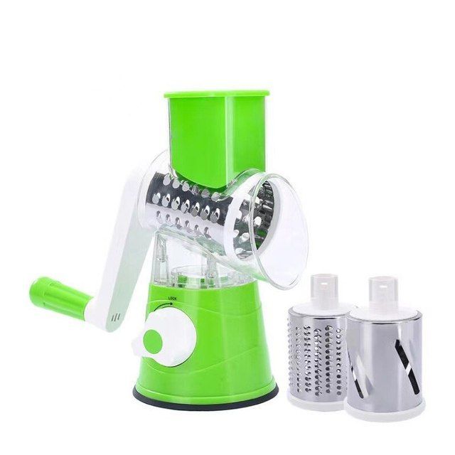 Table Top Drum Multifunctional Roller Vegetable Cutter Hand Crank Home Kitchen Shredder Potato Grater - Oshi.pk - Buy & Sell Online